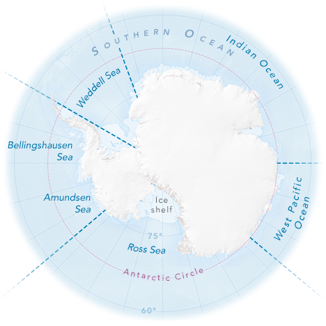 5 sectors antarctic sea map_NASA Earth Observatory map