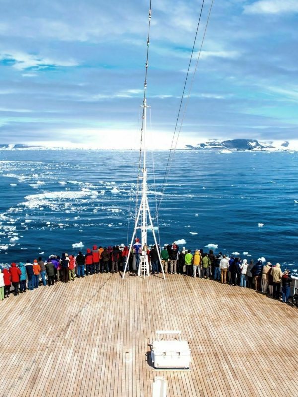 view from ship's bow