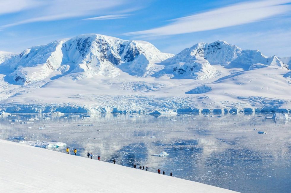 Tourists in Antarctica