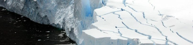 fractured ice shelf