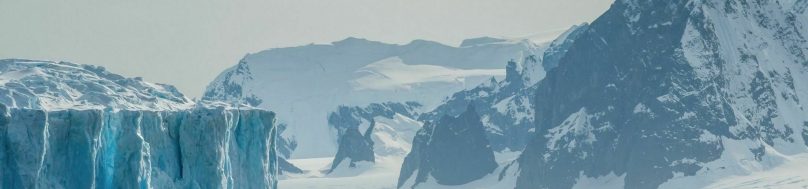 Ice shelf and berg