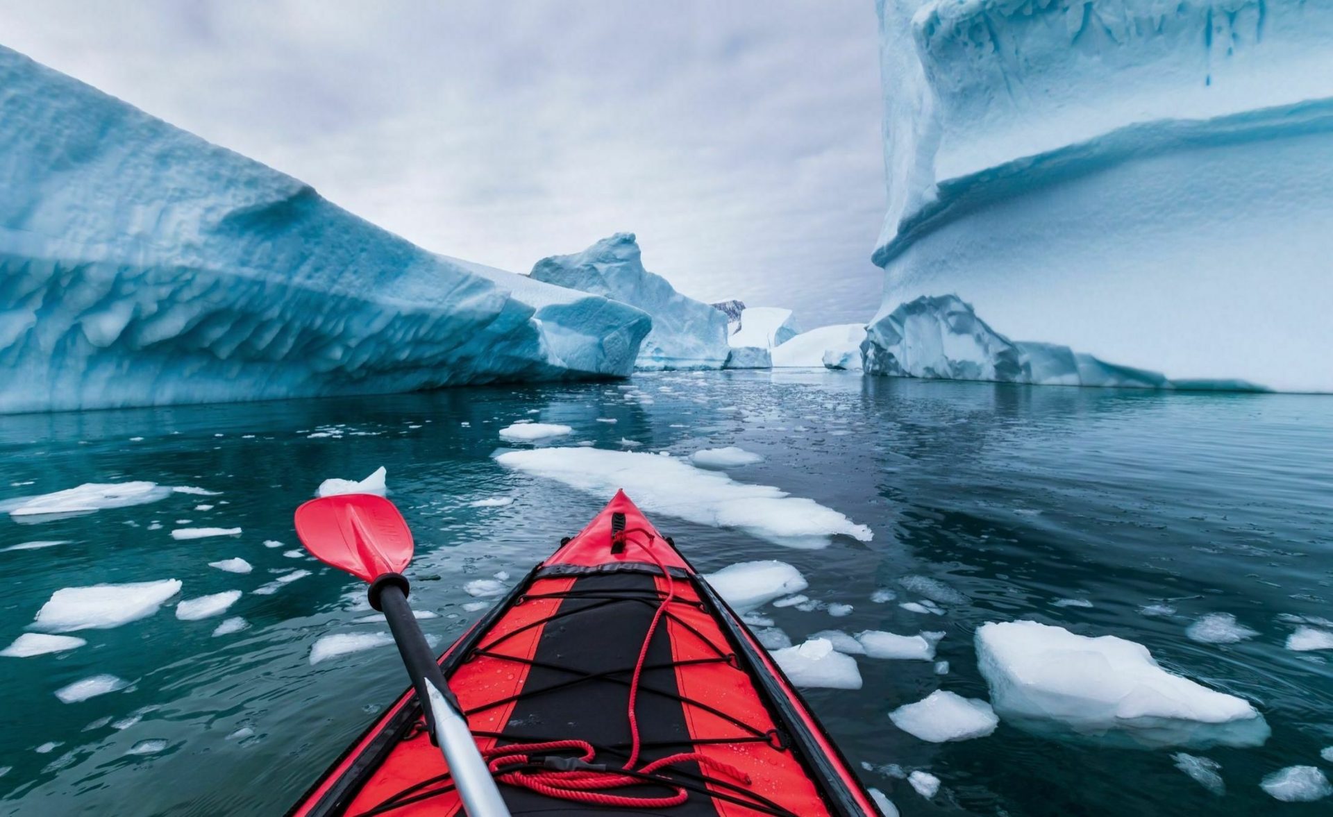 kayak through ice