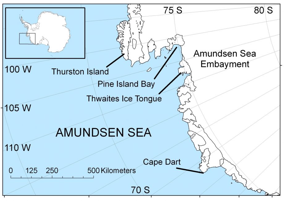 map of Amundsen Sea