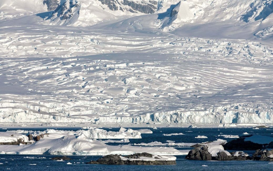 Antarctic tidewater glacier
