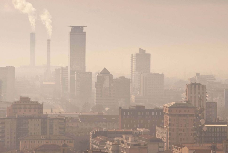 smog city skyline