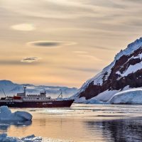 vessel in Antarctica