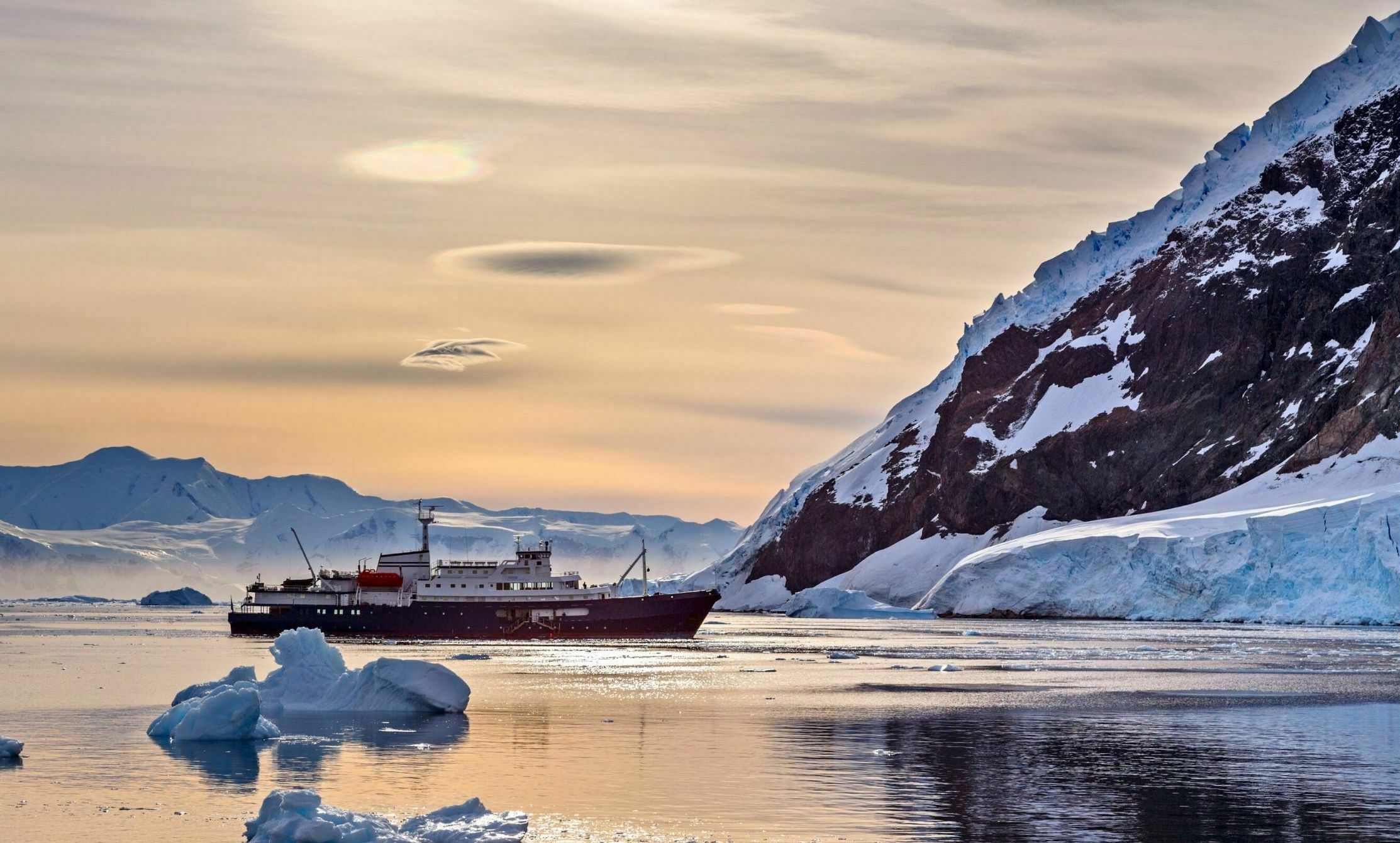 vessel in Antarctica